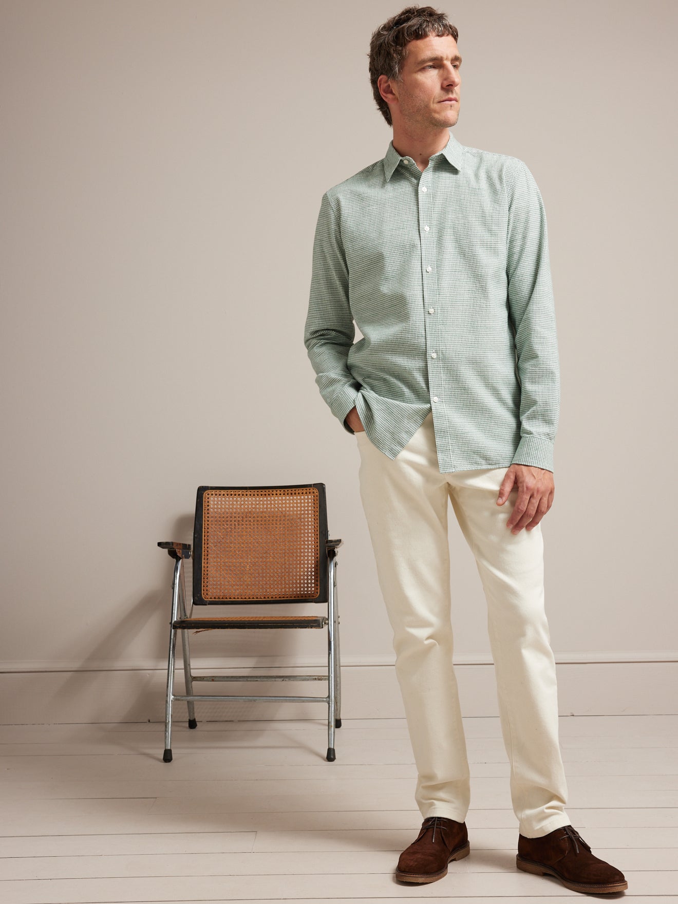 Chemise Regular Fit homme carreaux fenêtre