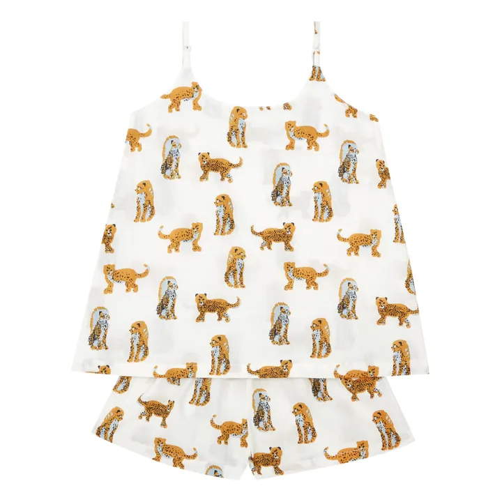 Lucas du Tertre Pyjama Chemise + Short Jaguar | Jaune
