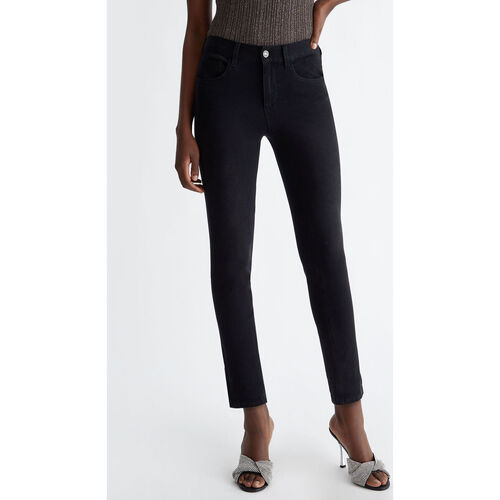 Liu Jo - Pantalón pitillo Bottom Up Negro