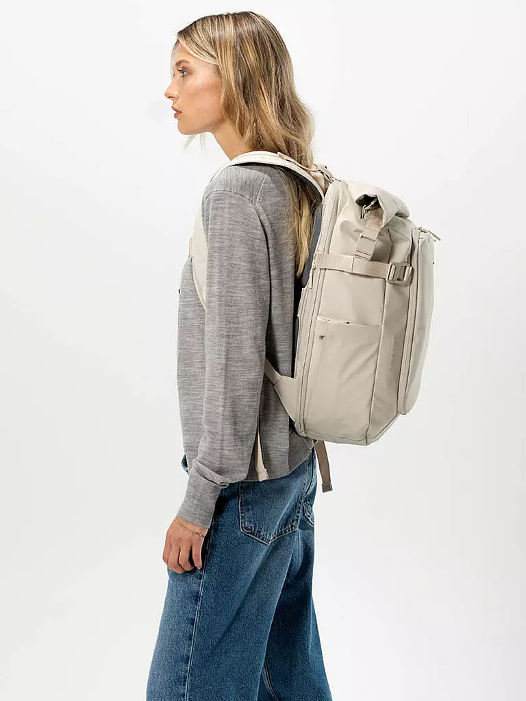 KAPTEN & SON Rucksack LISBON, erweiterbar beige