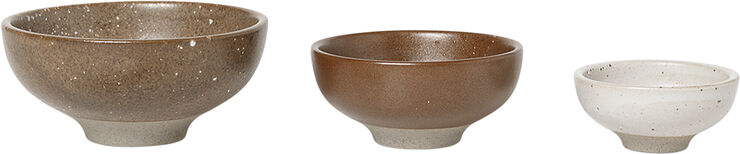 ferm LIVING Petite Bowls - Set of 3 - Multi Multi