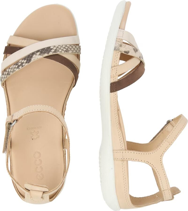 ECCO Sandaal 'FLASH' beige crème chocoladebruin grafiet