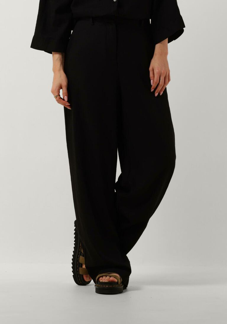 MSCH COPENHAGEN zwarte msch copenhagen wijde broek mschjovene ginia hw pant