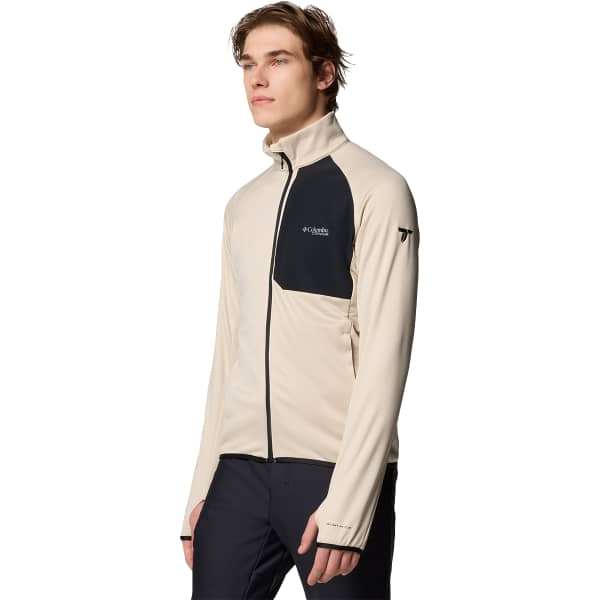 Veste polaire randonnée COLUMBIA TRIPLE CANYON GRID FLEECE FZ II DARK STONE/BLACK