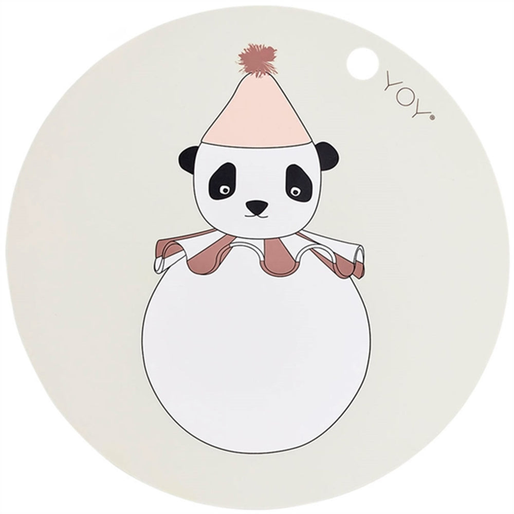 Dækkeserviet Panda Pompom Offwhite - OYOY