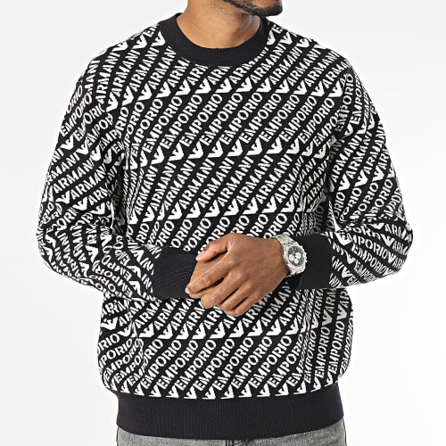Pull 6R1MU2 Noir Blanc