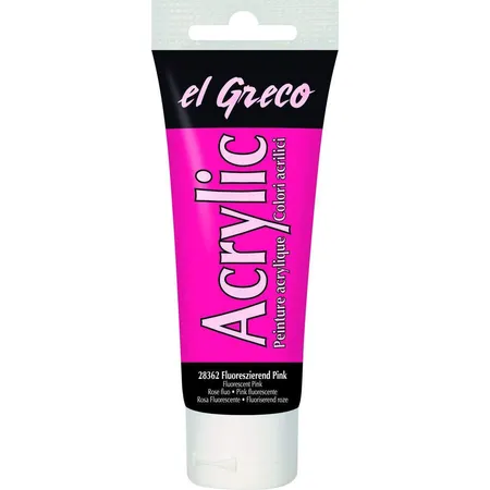 KREUL el Greco Acrylic Fluoreszierend Pink 75 ml Tube