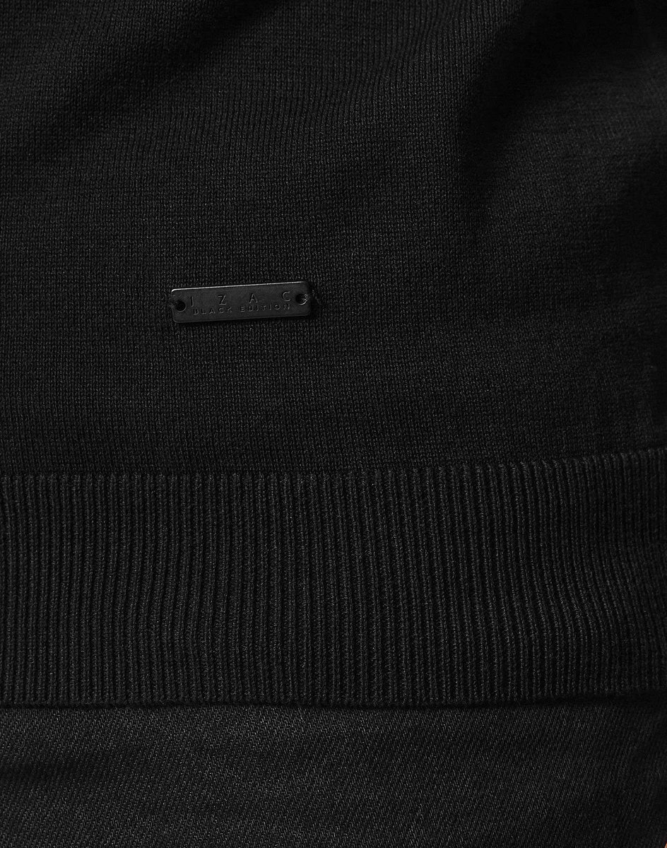 Polo maille noir