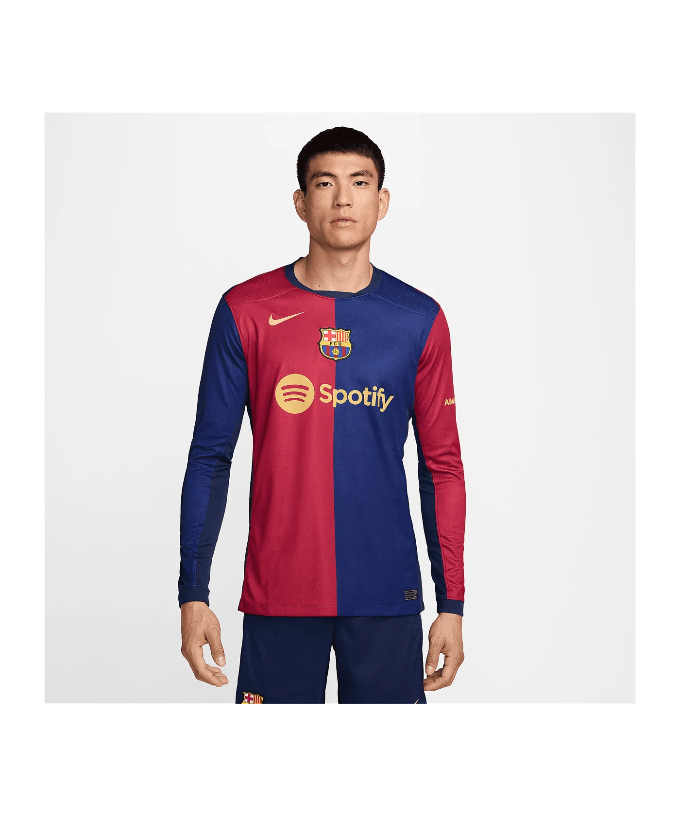 Nike FC Barcelona Trikot langarm Heim 2024/2025 Blau F456