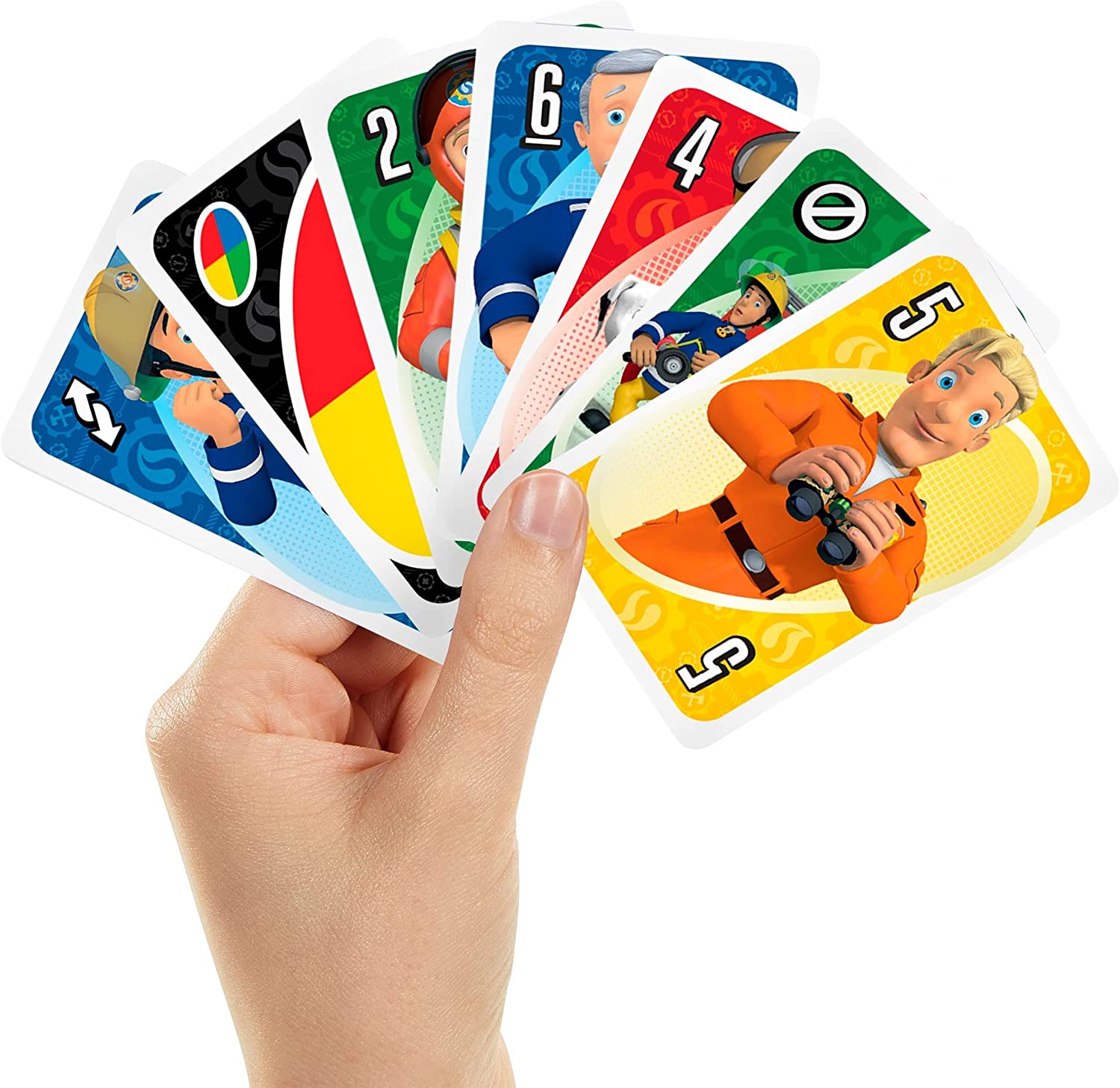 Mattel - UNO - Feuerwehrmann Sam Kartenspiel Gesellschaftsspiel