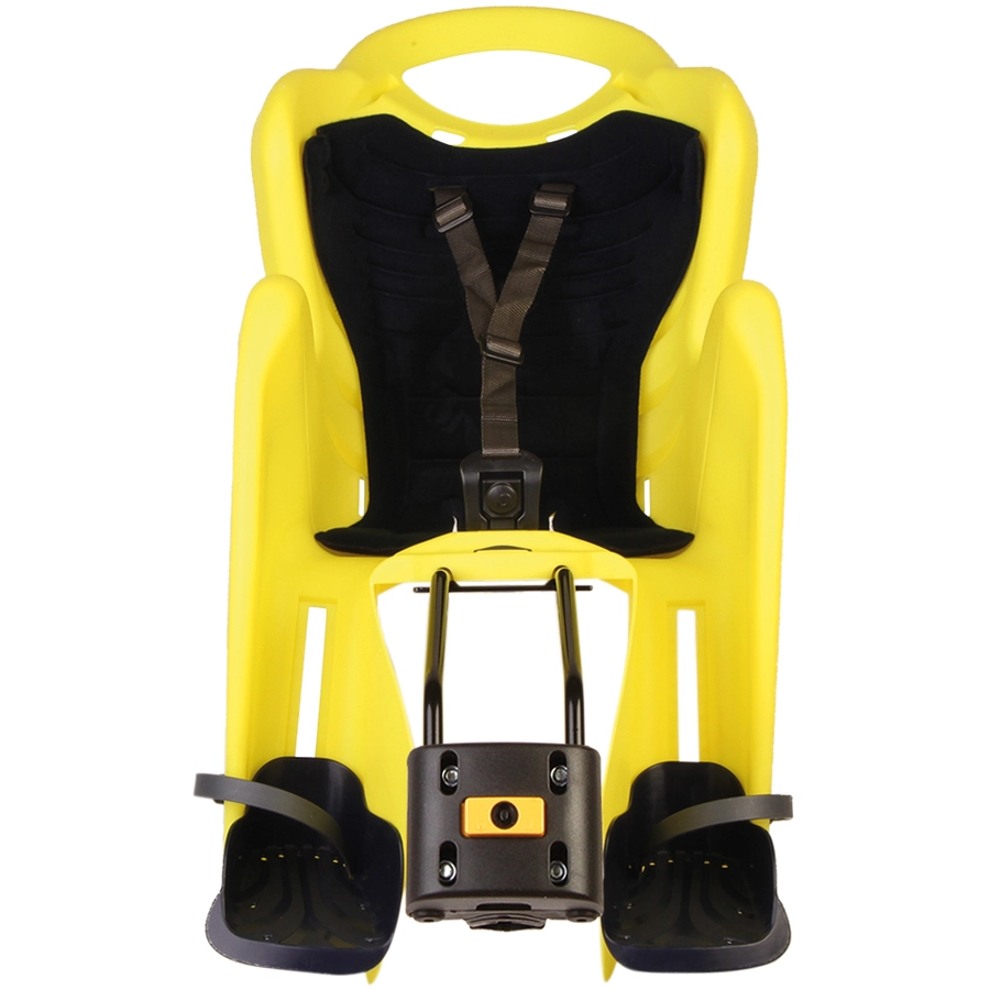 BELLELLI Kindersitz Fahrrad Mr Fox B-fix Frame mount Yellow HI VIZ