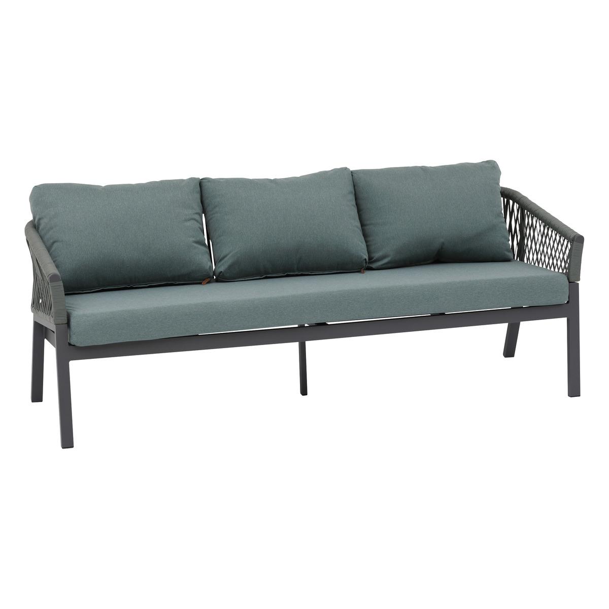 CANAPE ORIENGO OLIVE GRAPHITE 3 PLACES