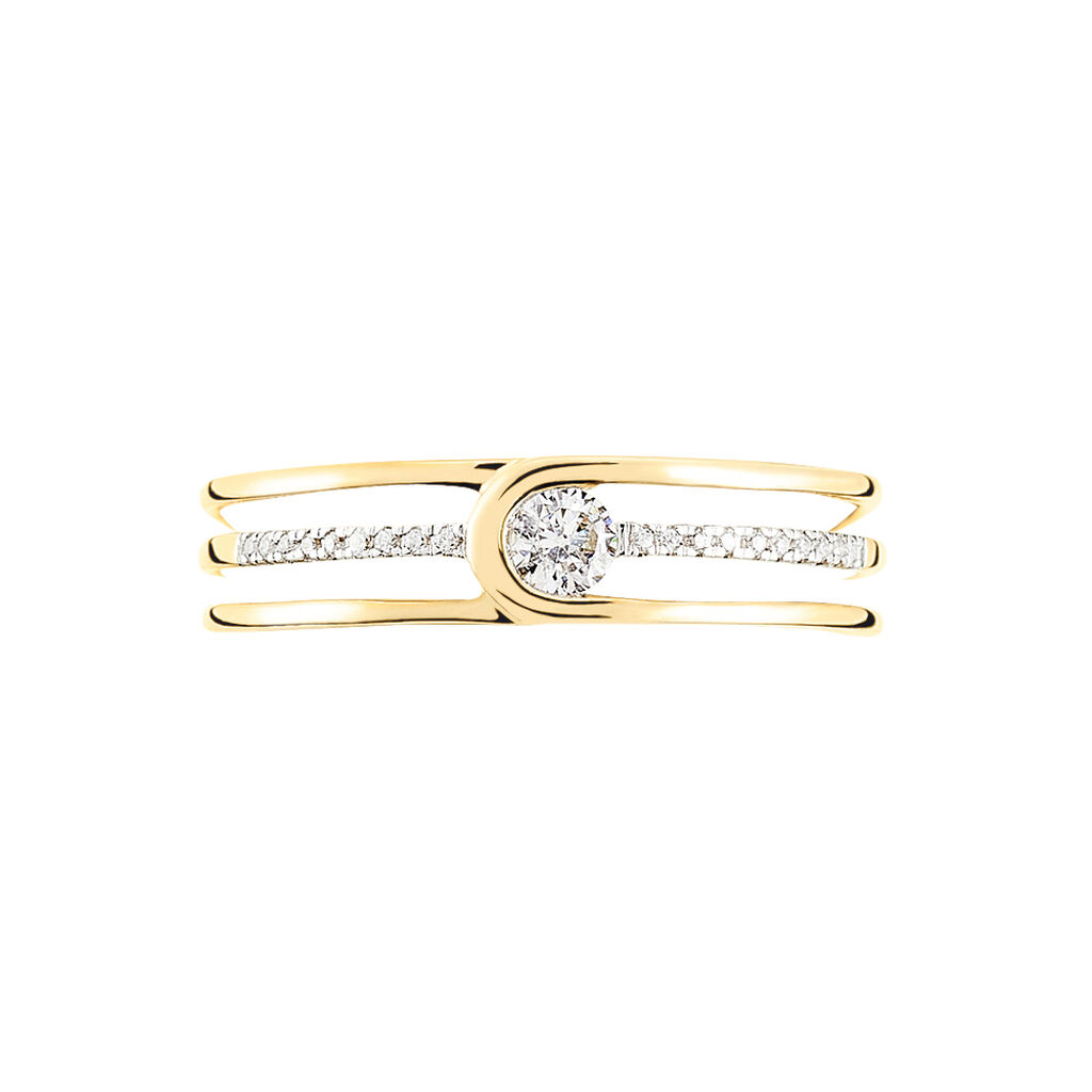 Bague Louane Or Jaune Oxyde De Zirconium