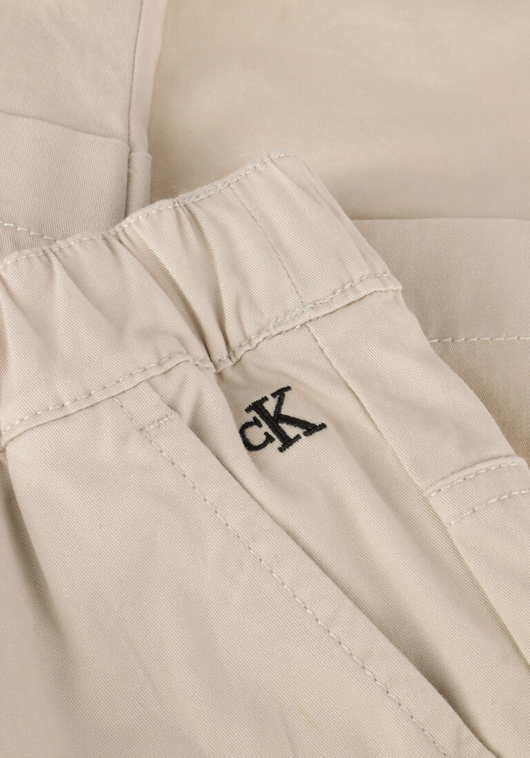 CALVIN KLEIN beige calvin klein cargobroeken multi-pockets cargo woven pants