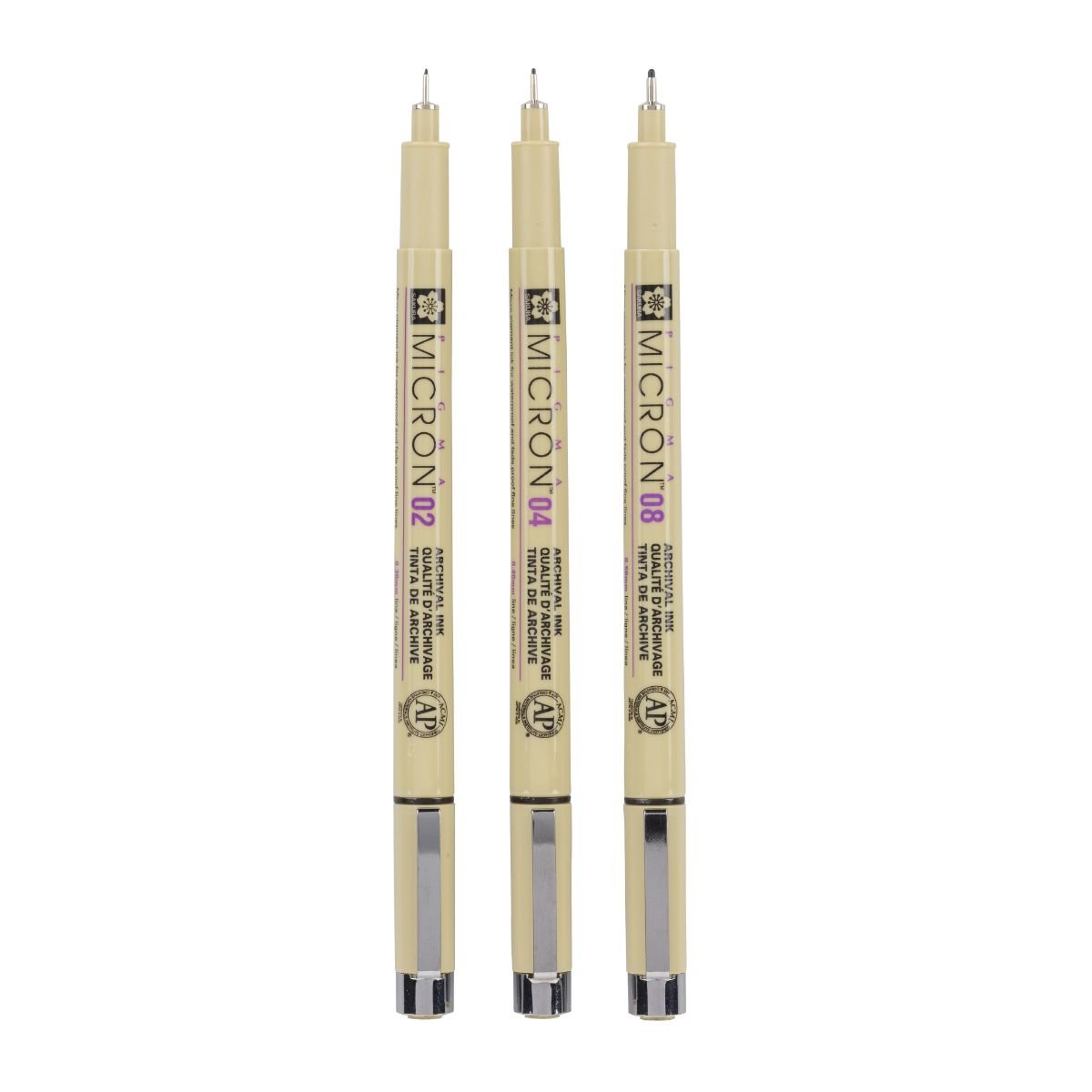 Sakura Pigma Micron Fineliner Pens Set Of 3