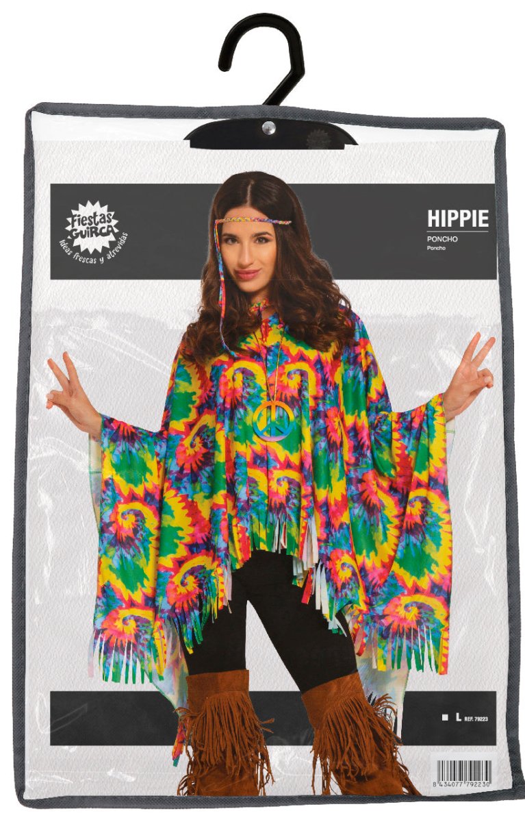 Hippieponcho Kostuum M