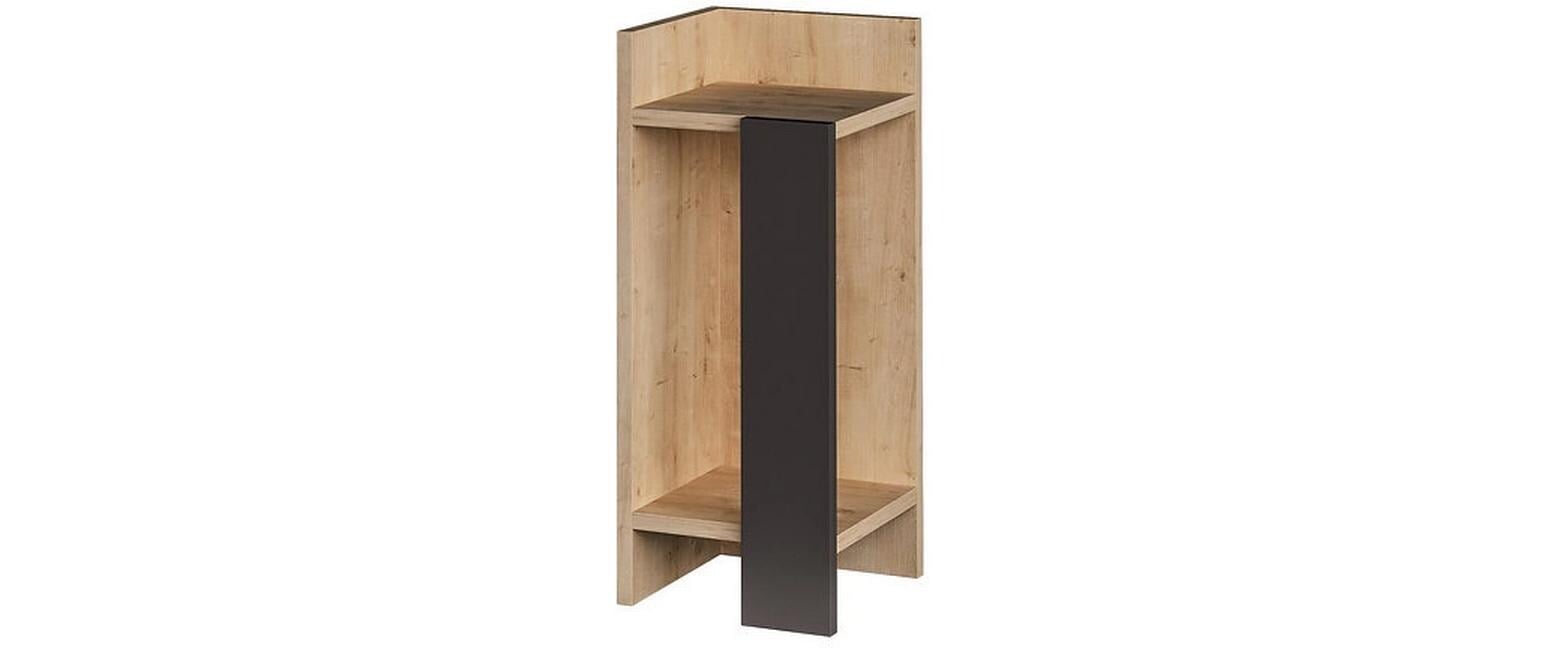 WOODY FASHION Nachttisch »Elos Links 25 x 60 x 27 cm, Anthrazit/Nature«