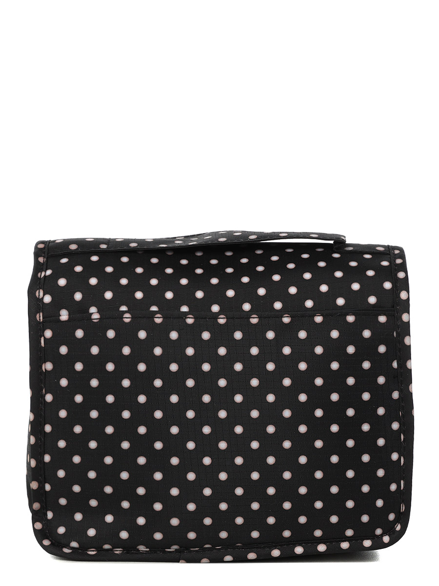Trousse de toilette Periea Amelia Black with White Polka Dots