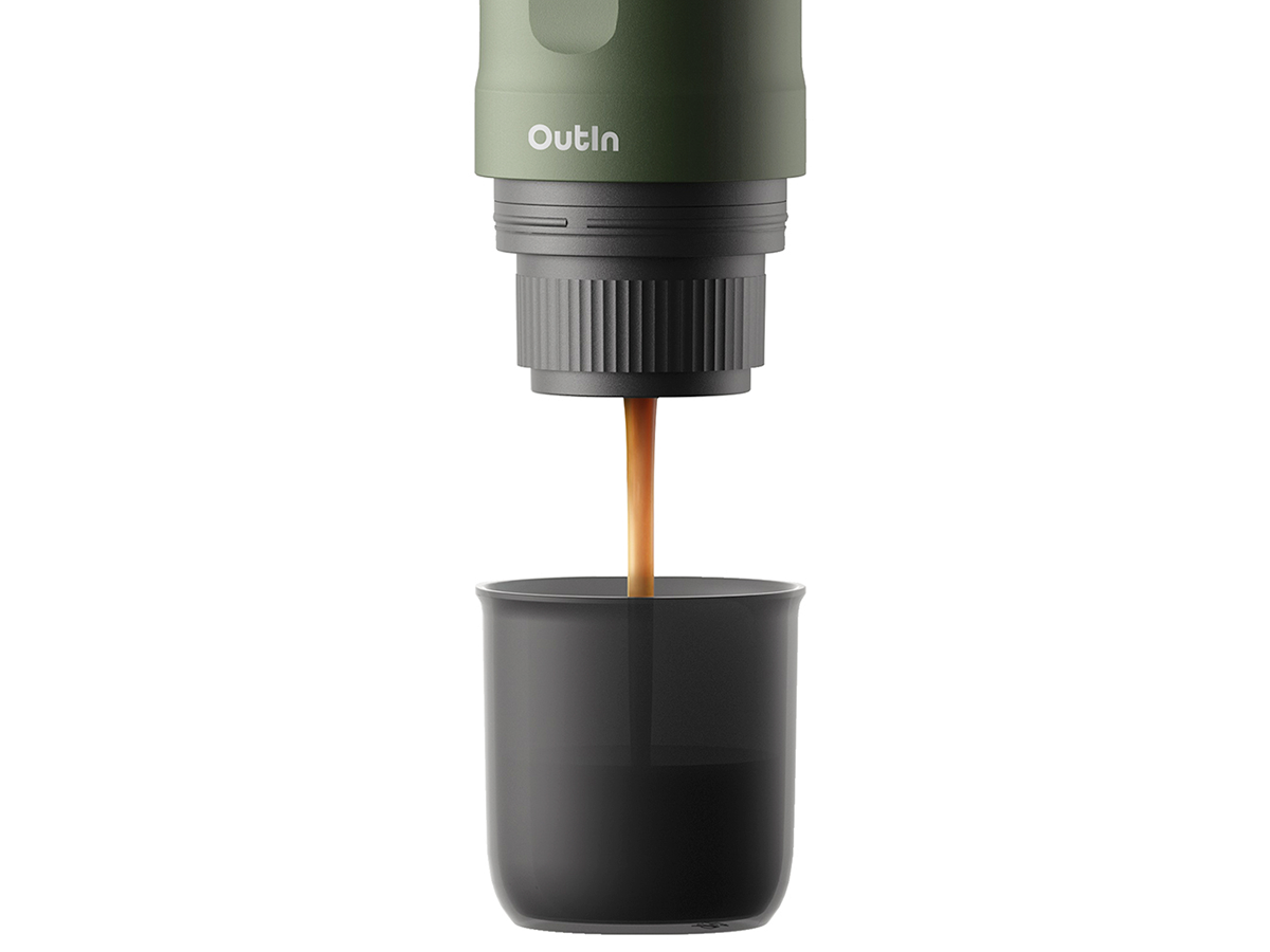 OutIn Nano draagbare elektrische espressomachine - Green