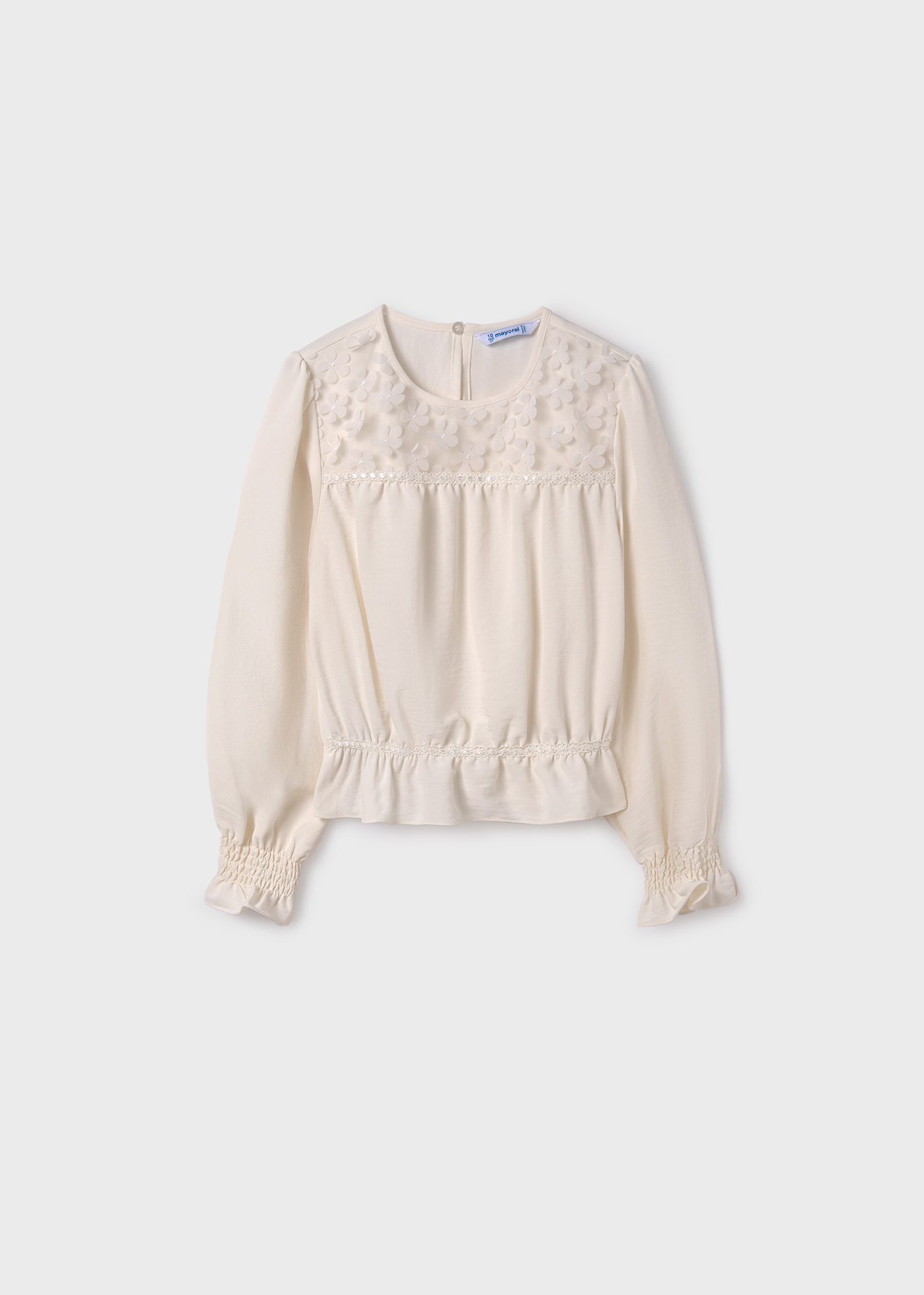 Blusa feminina de algodão combinada