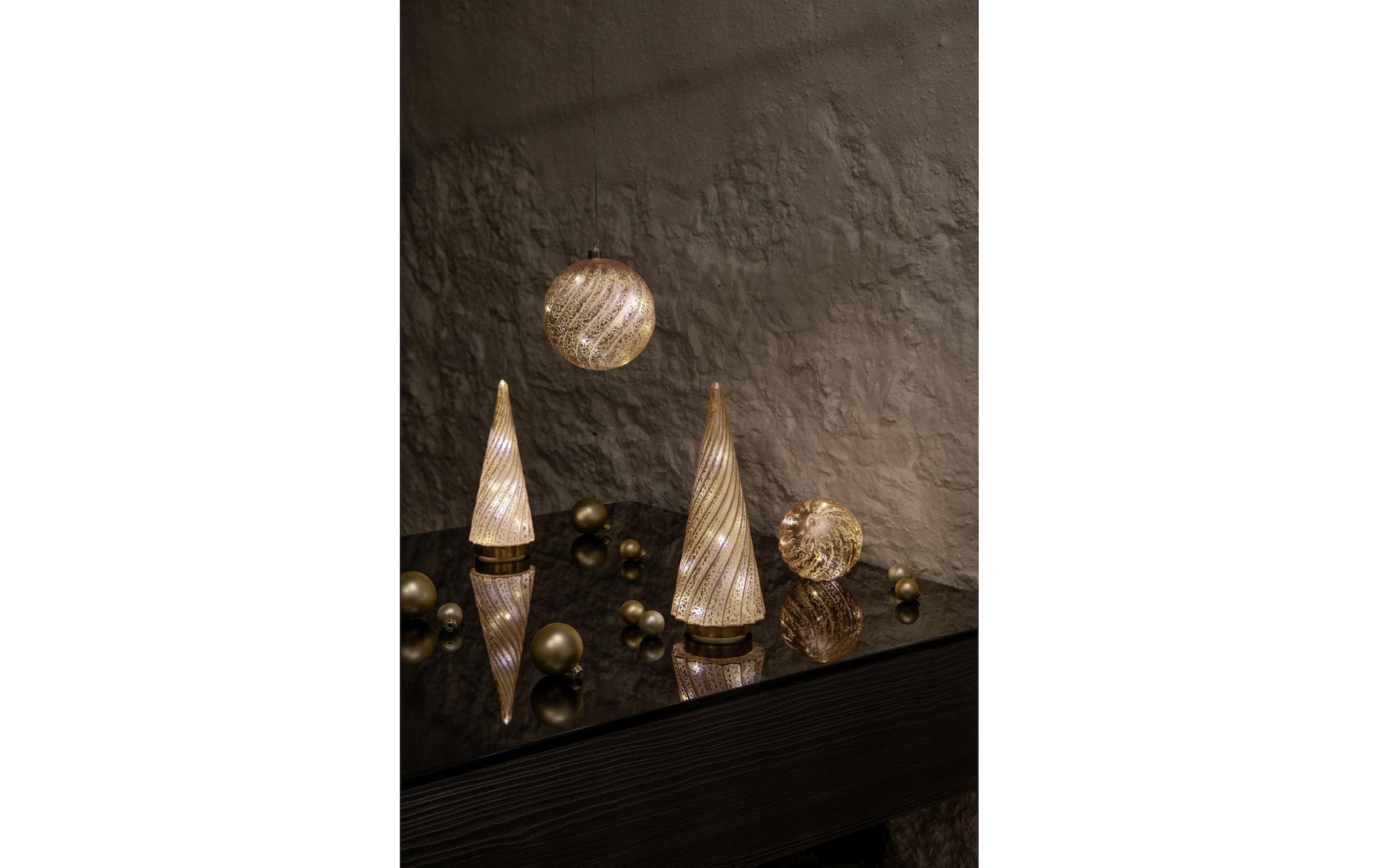 STT LED Dekofigur »tree rose, 33« Warmweiss