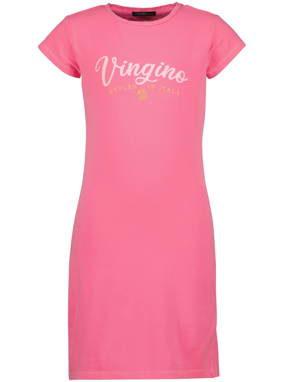 Jersey-Kleid BASIC LOGO in pink glo