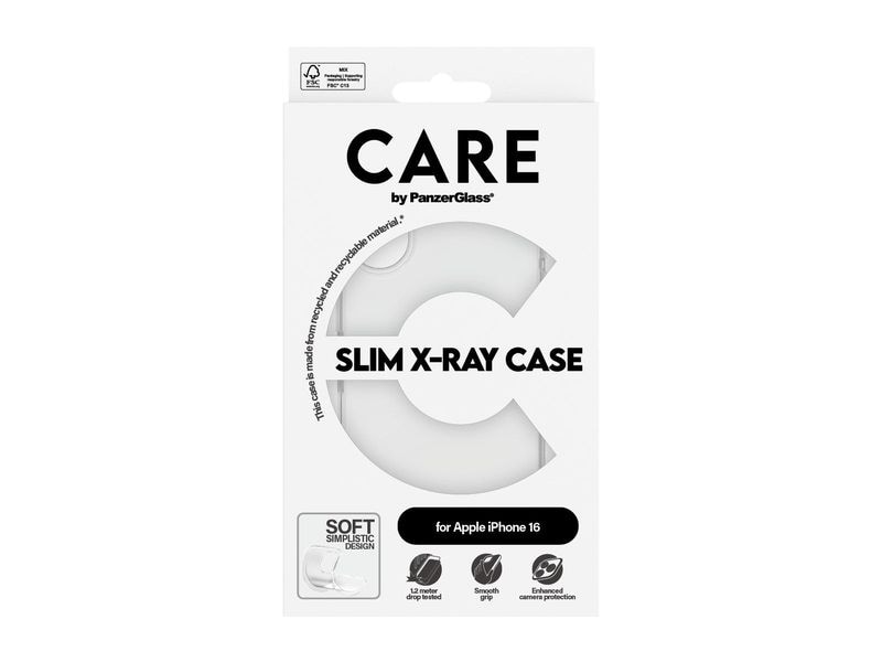 CARE Back Cover Fashion X-Ray Soft Basic iPhone 16 Transpar Schutzhülle für das Apple iPhone 16