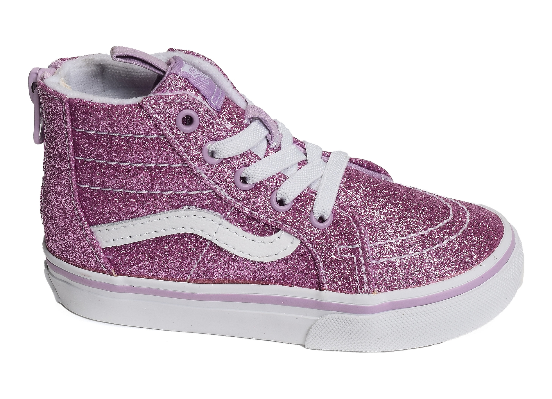 Td sk8 hi bb zip rose glitter