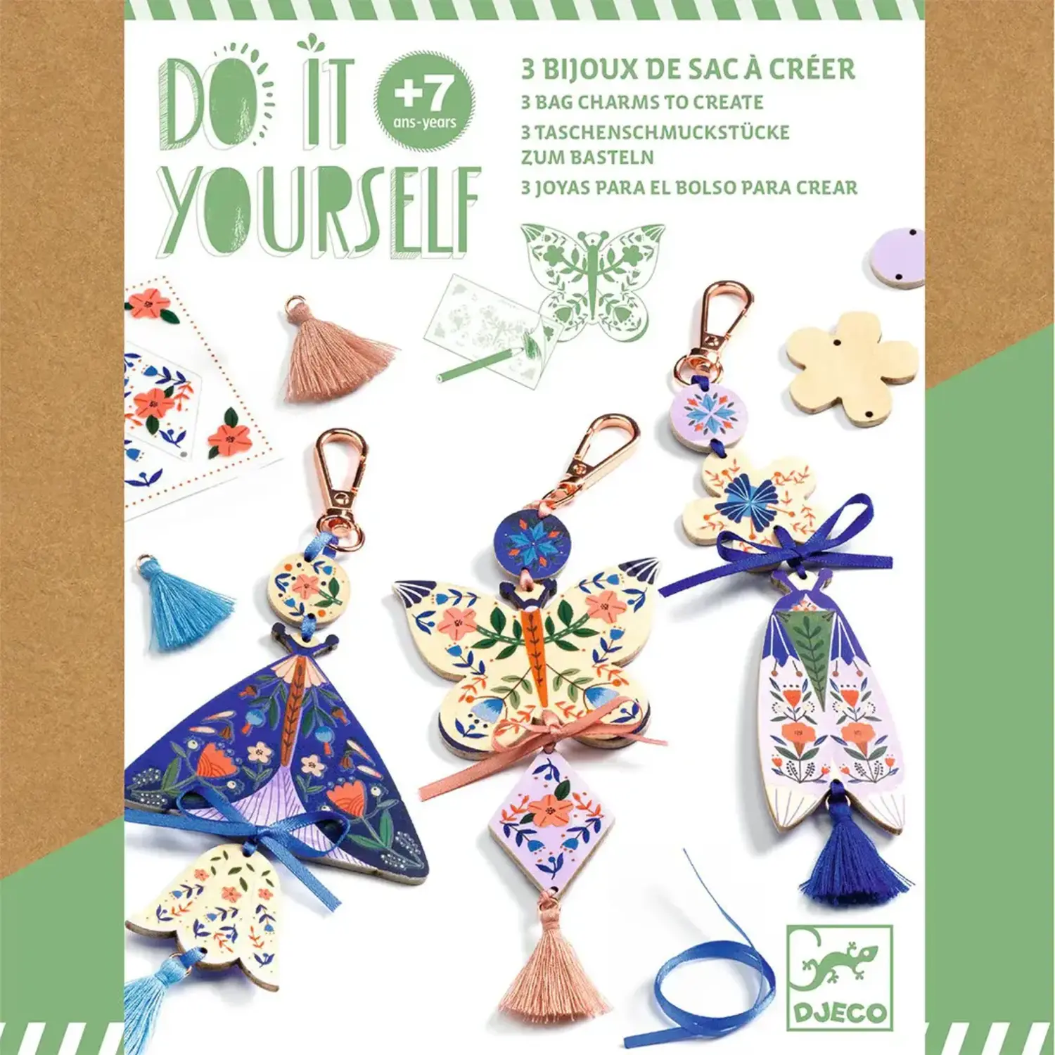 Djeco | Knutselset | Sleutelhangers maken | Vlinders