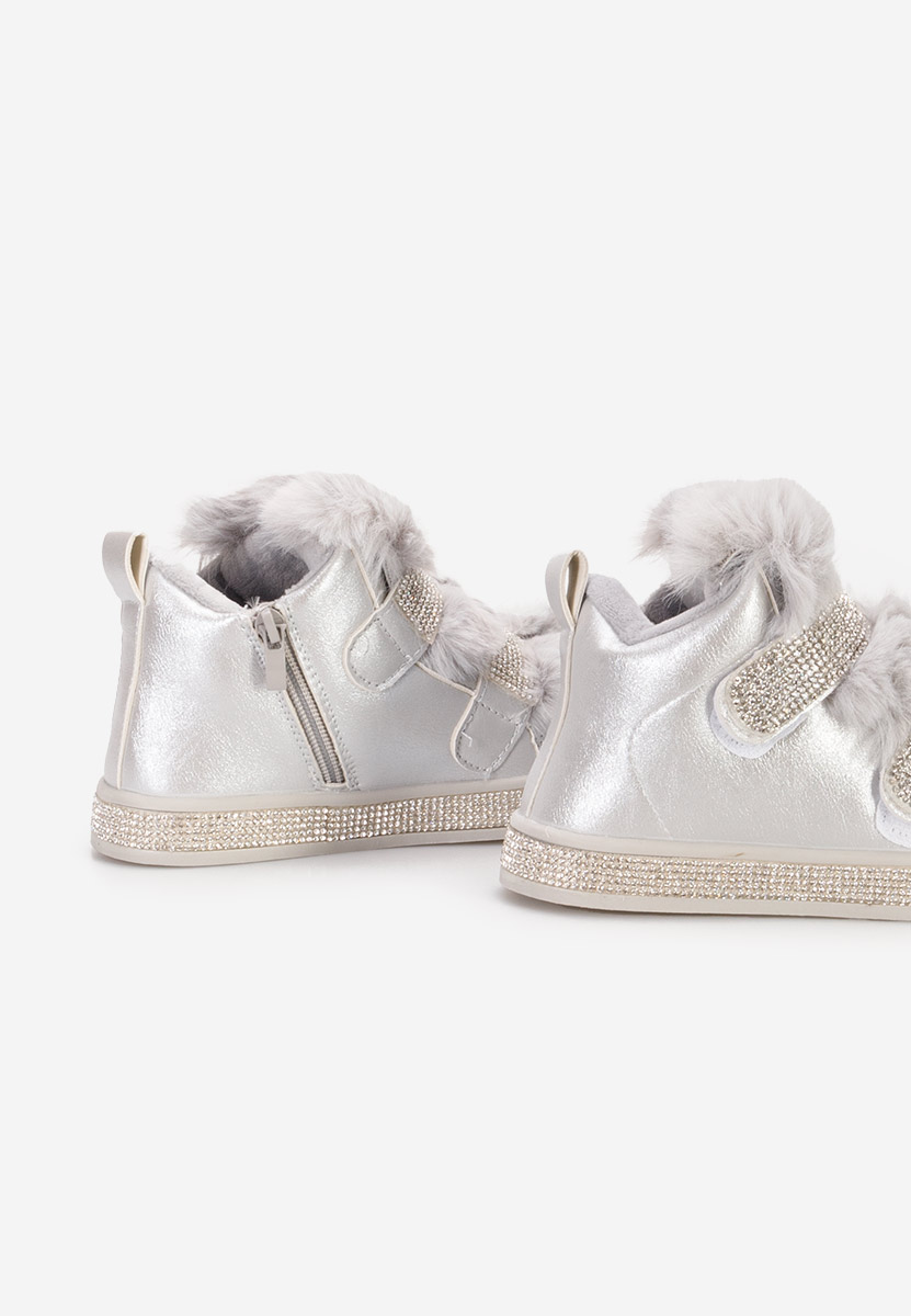 Bottines filles argent Lindie