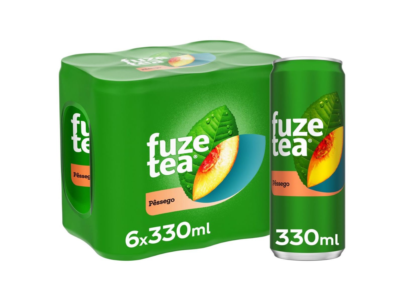 ICE TEA FUZE TEA PESSEGO LATA 6X0.33L
