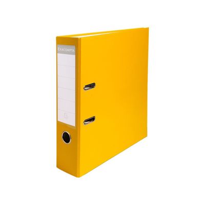 Exacompta - Classeur à levier - Dos 80 mm - A4 - pour 600 feuilles - jaune