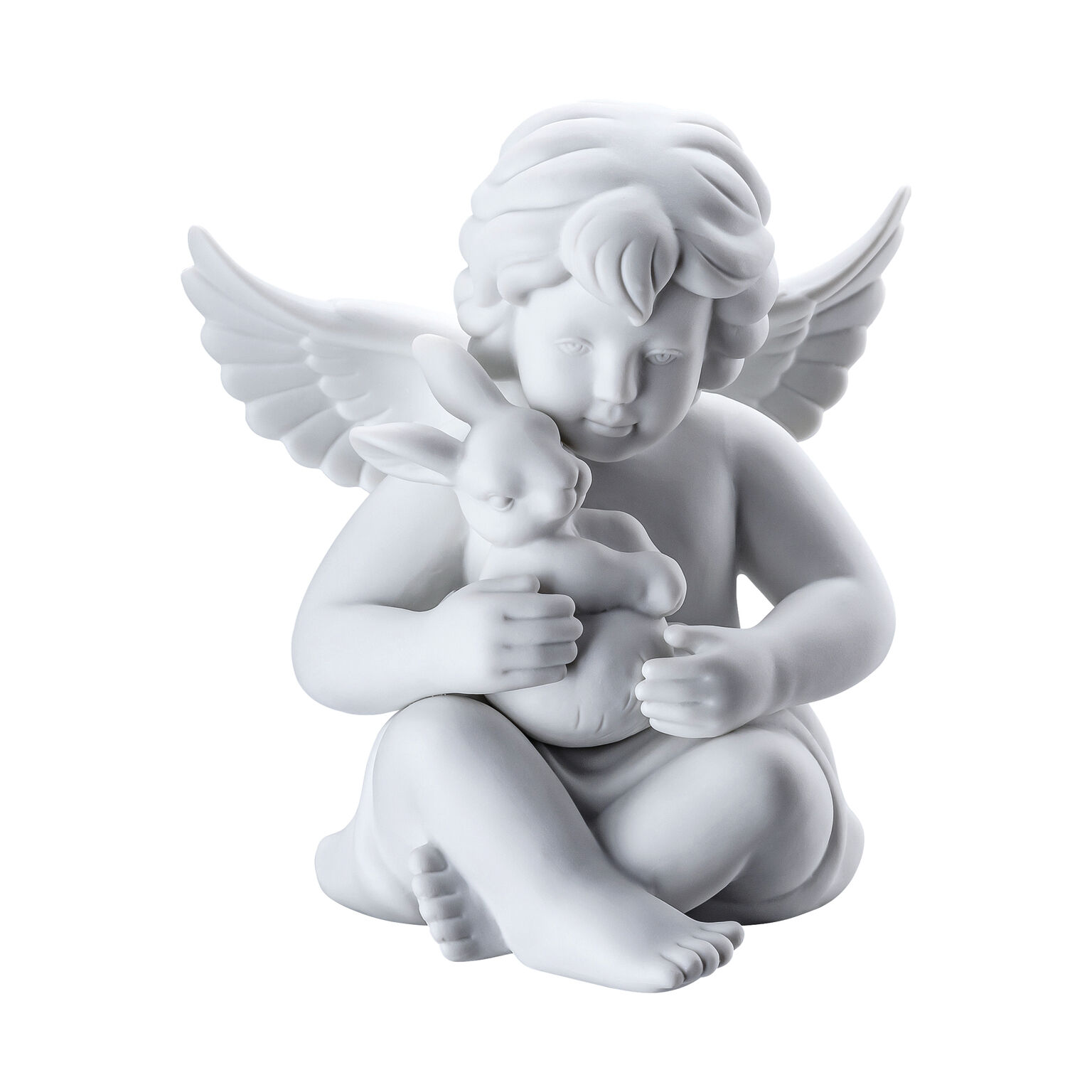 Angels Weiss matt Engel mit Hase