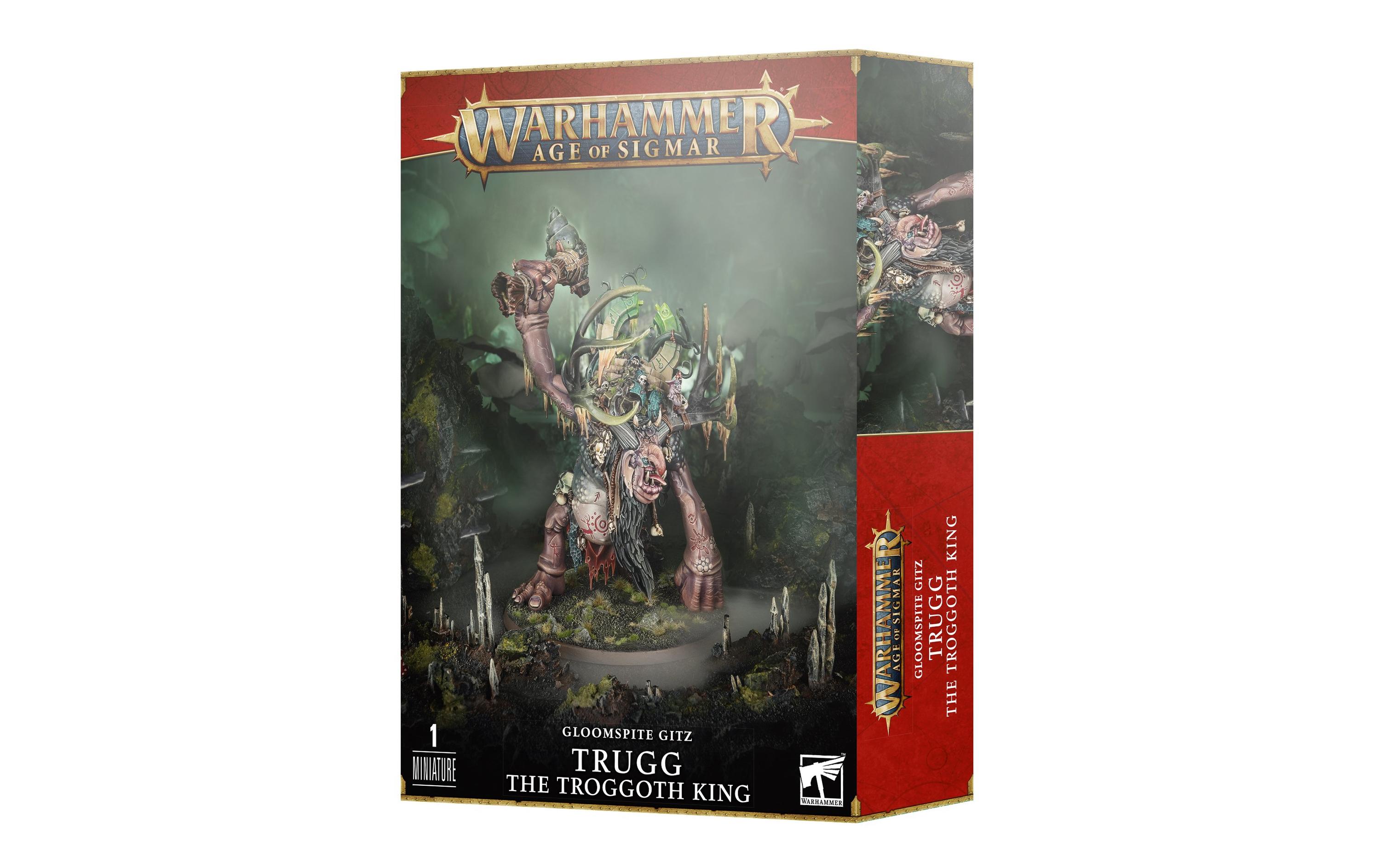 Figur Warhammer Age of Sigmar Trugg the Troggoth KingWarhammer AoS Miniatur: Gloomspite Gitz Troggothkönig Trugg