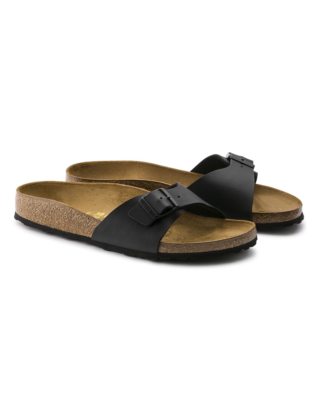 birkenstock claquettes femme madrid cuir noir