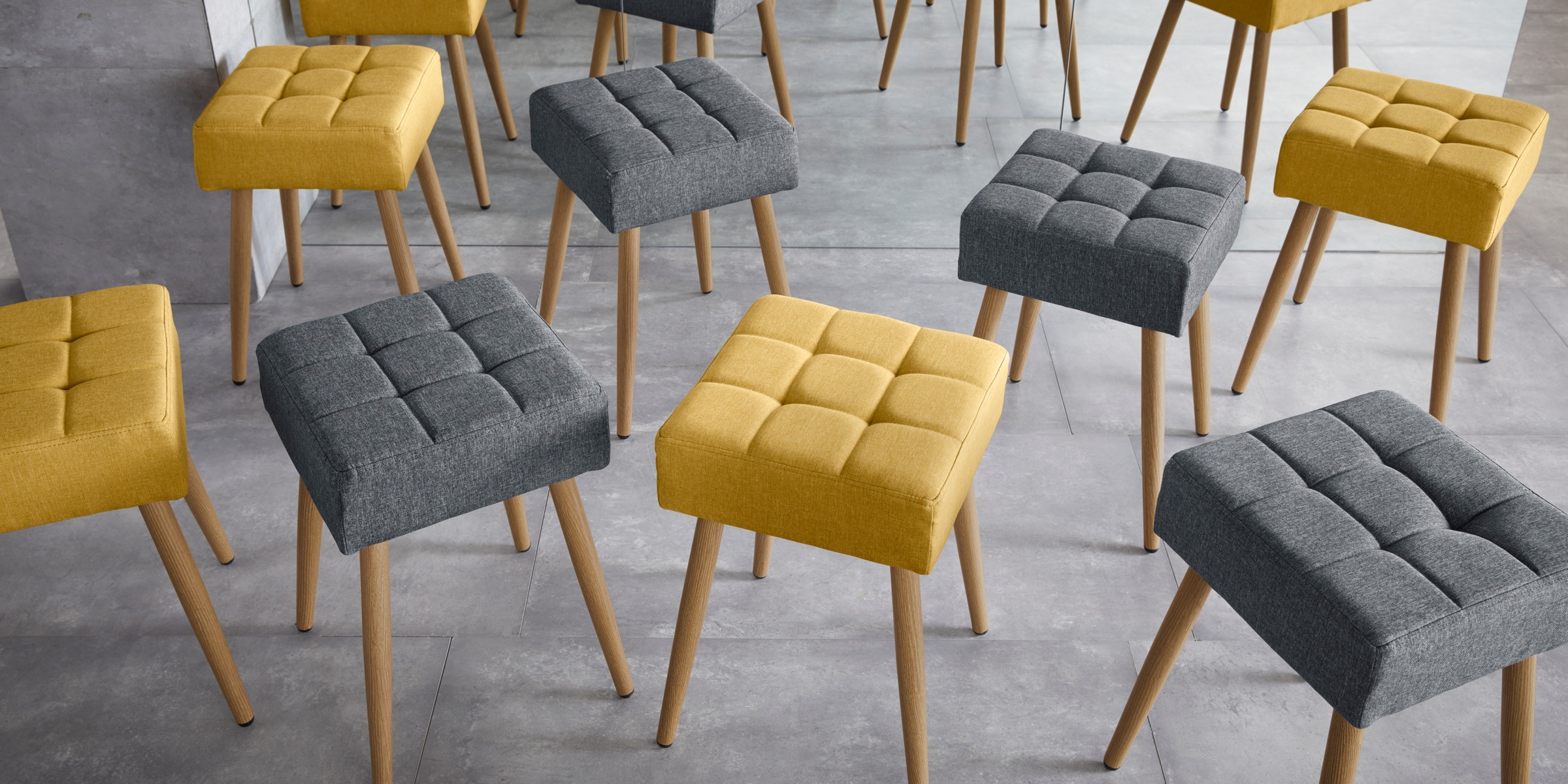 INOSIGN Hocker »Louise« 1 Stk. tlg. quadratische Sitzfläche in 32 cm