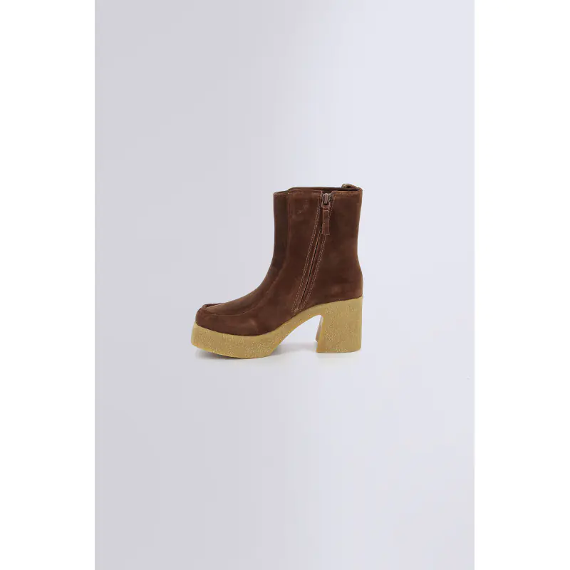 KICK CELEST MARRON BOOTS Cuir Femme