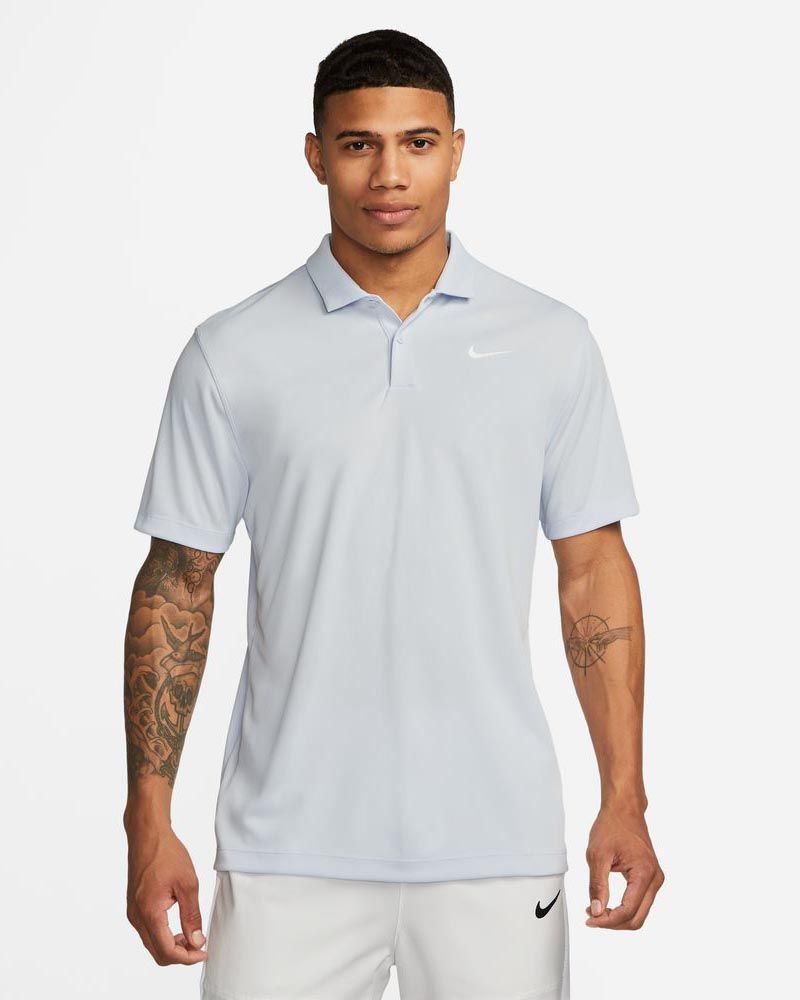 Polo de tennis Nike NikeCourt Gris pour homme