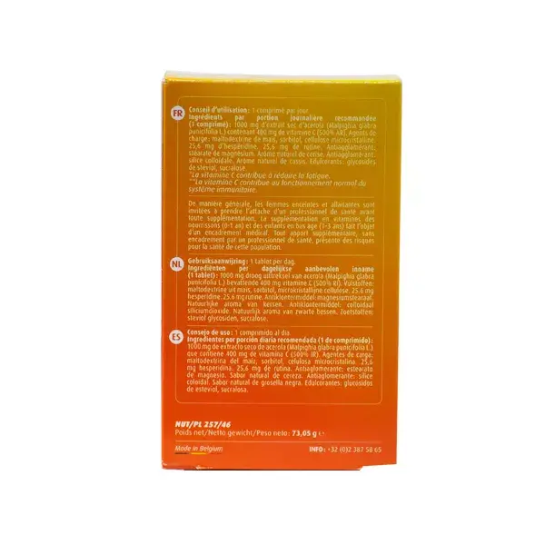 Orthonat Acerola 1000 30 comprimidos