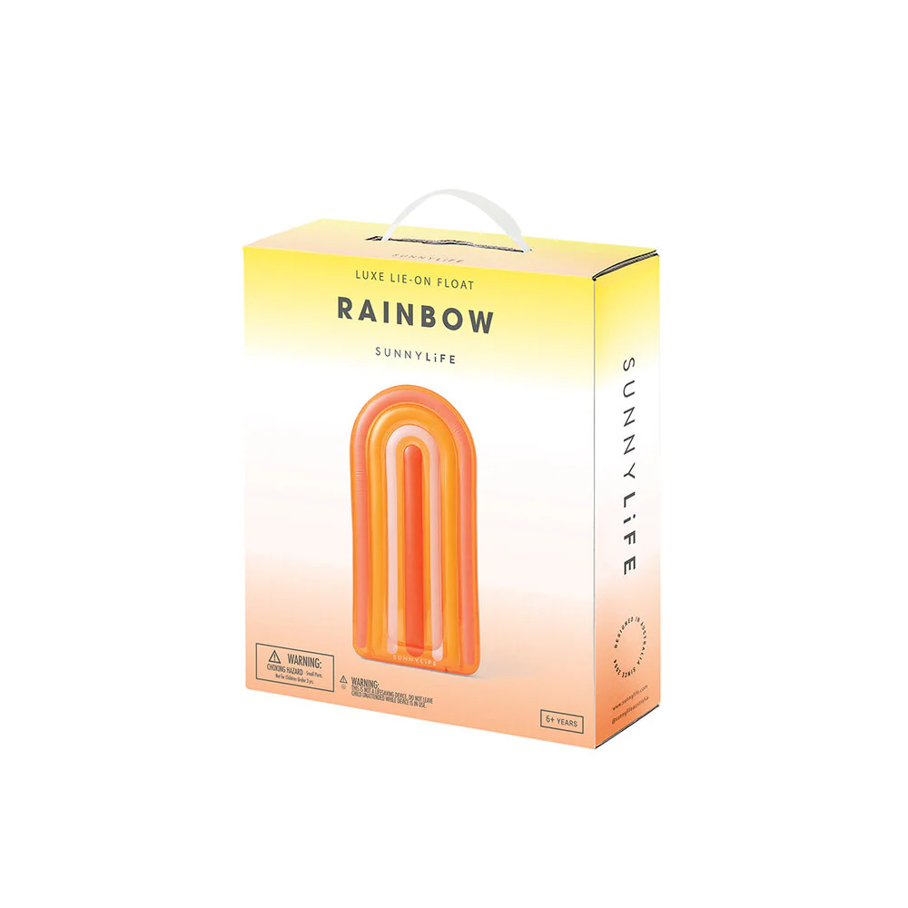 SUNNYLiFE  Luxe Lie-On Float luftmadras - Rainbow