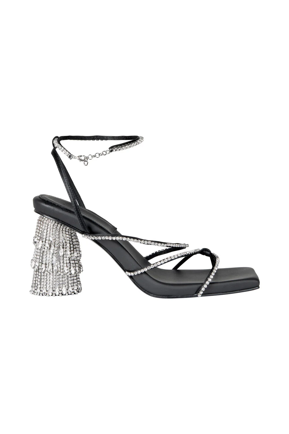 Stine Goya  Piza Crystal Criss-Cross Stiletter - Jet Black