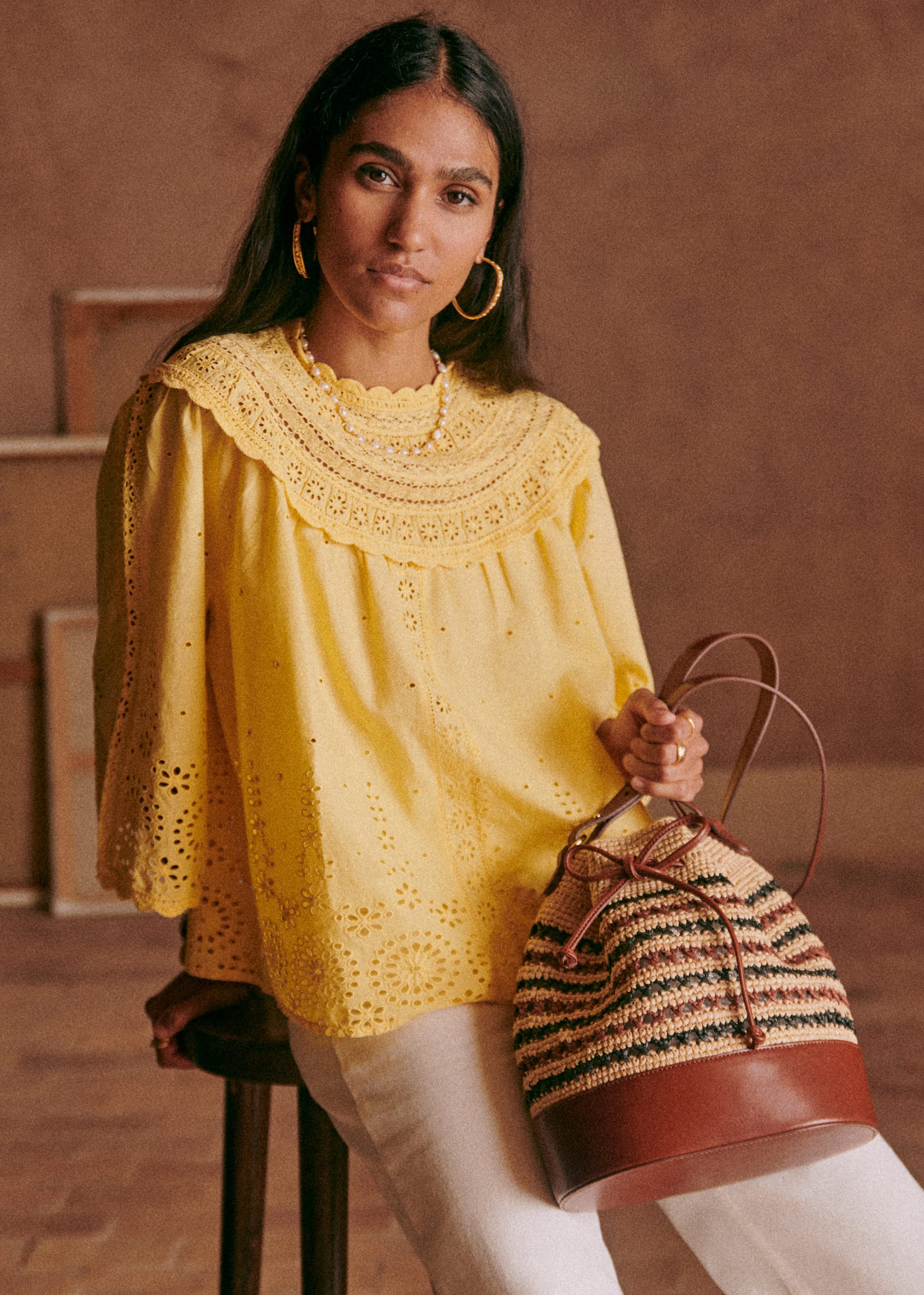 Blouse Celestia - Jaune pâle - E-SHOP/CHEMISES & BLOUSES 5905251