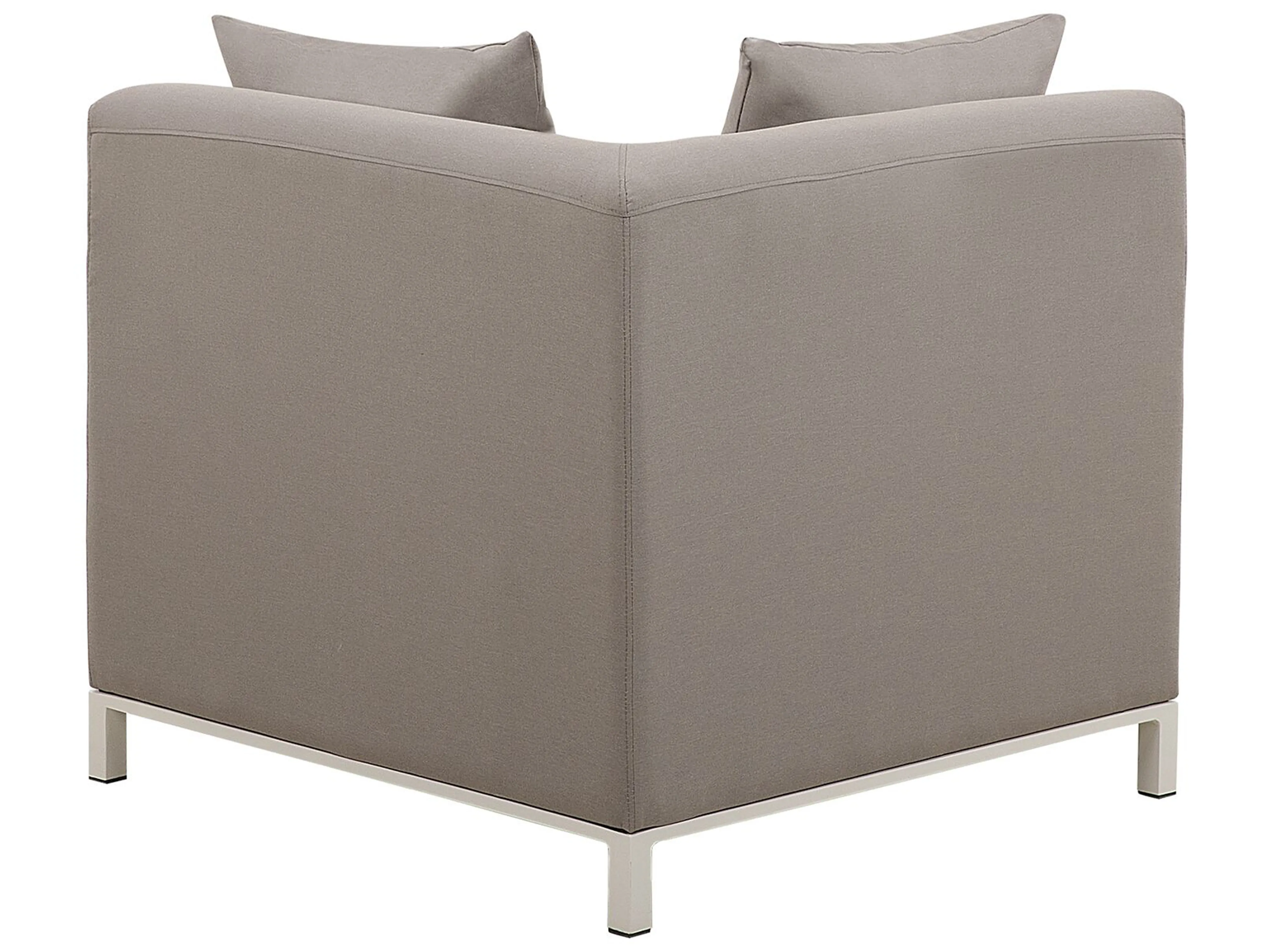 Tuin hoekloungeset met tafel 5-zits BELIZE linkszijdig modulair Beige
