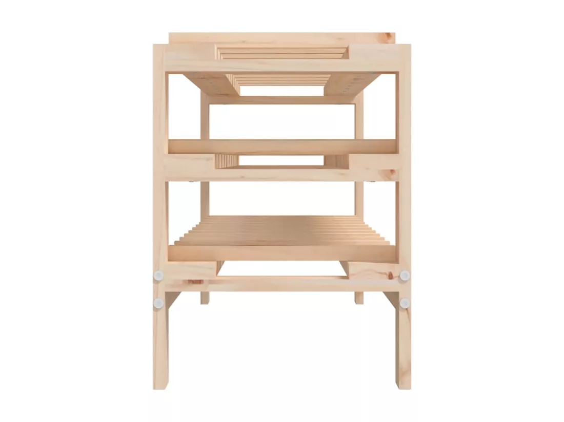 Casier à vin 109,5x30x42 cm Bois de pin massif