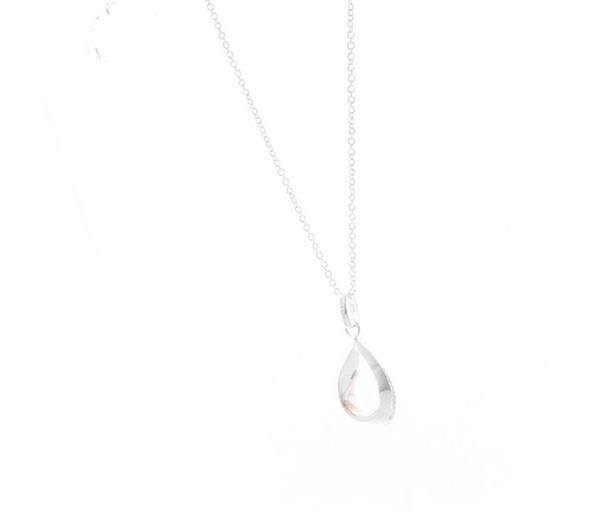 Unique And Co Ladies Unique And Co 925 Sterling Silver CZ Necklace