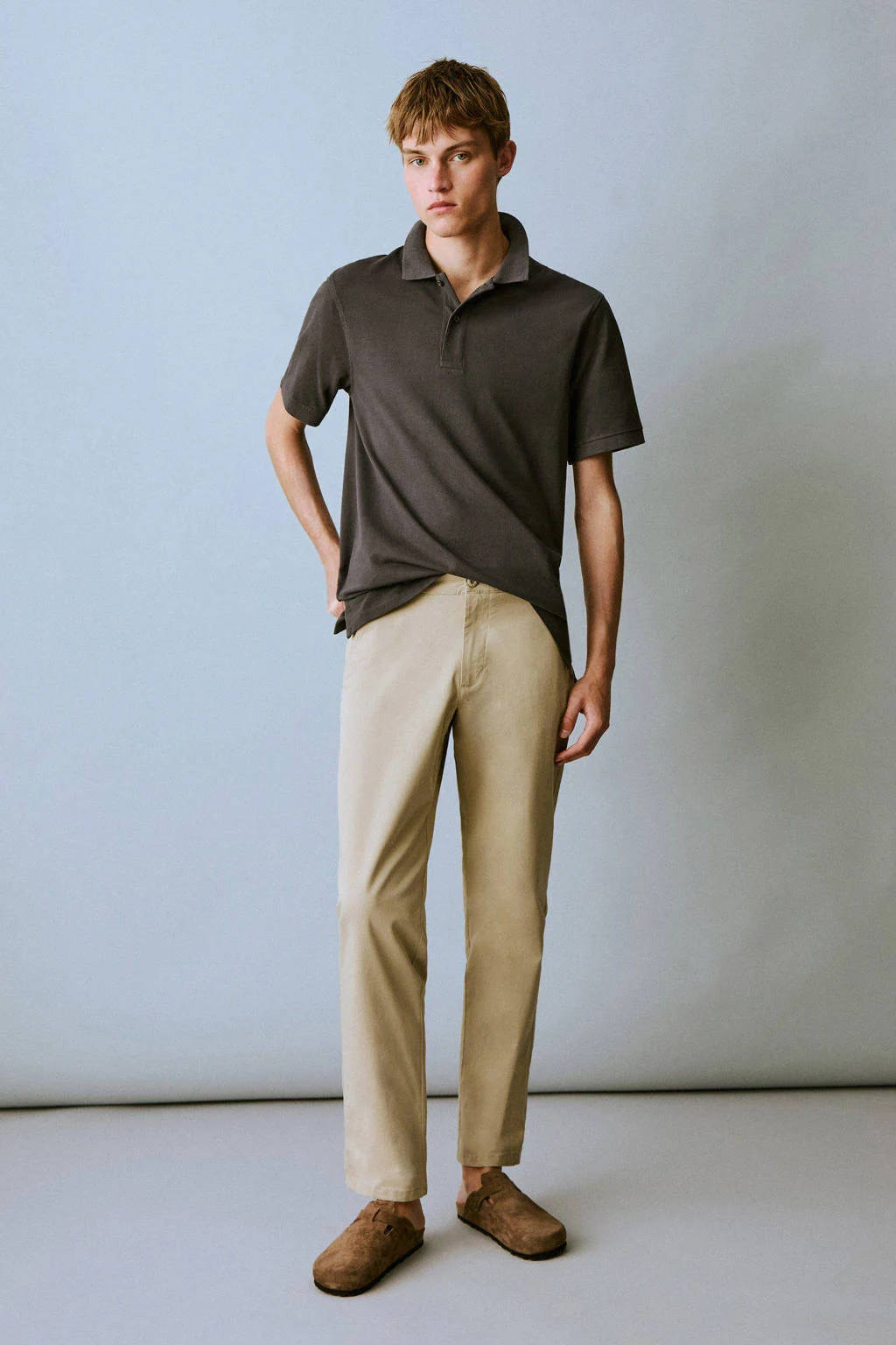 MANGO TEEN regular chino beige