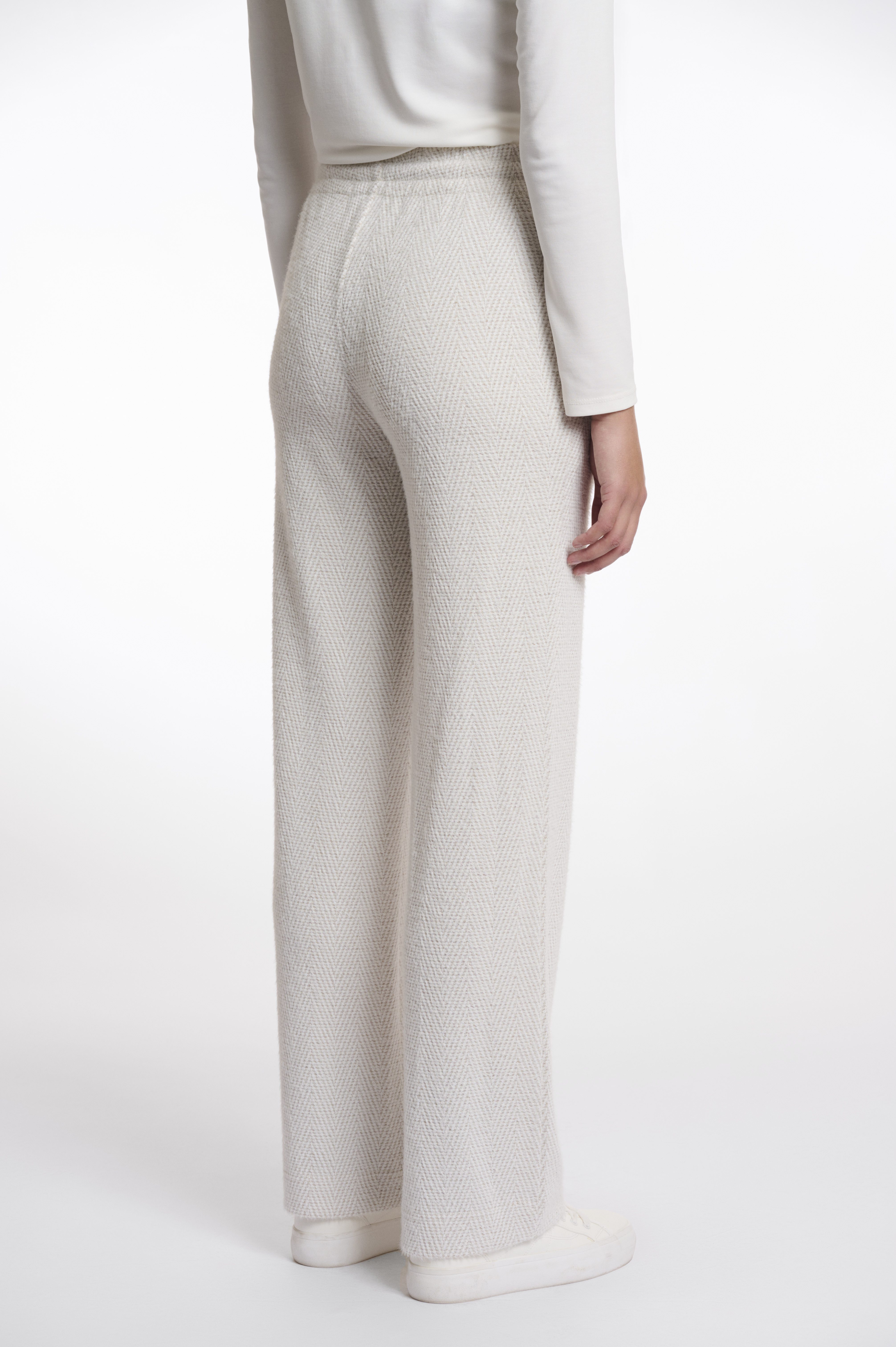 Rino & Pelle - Jaqueline Wide Leg Trousers - Birch/Snow White