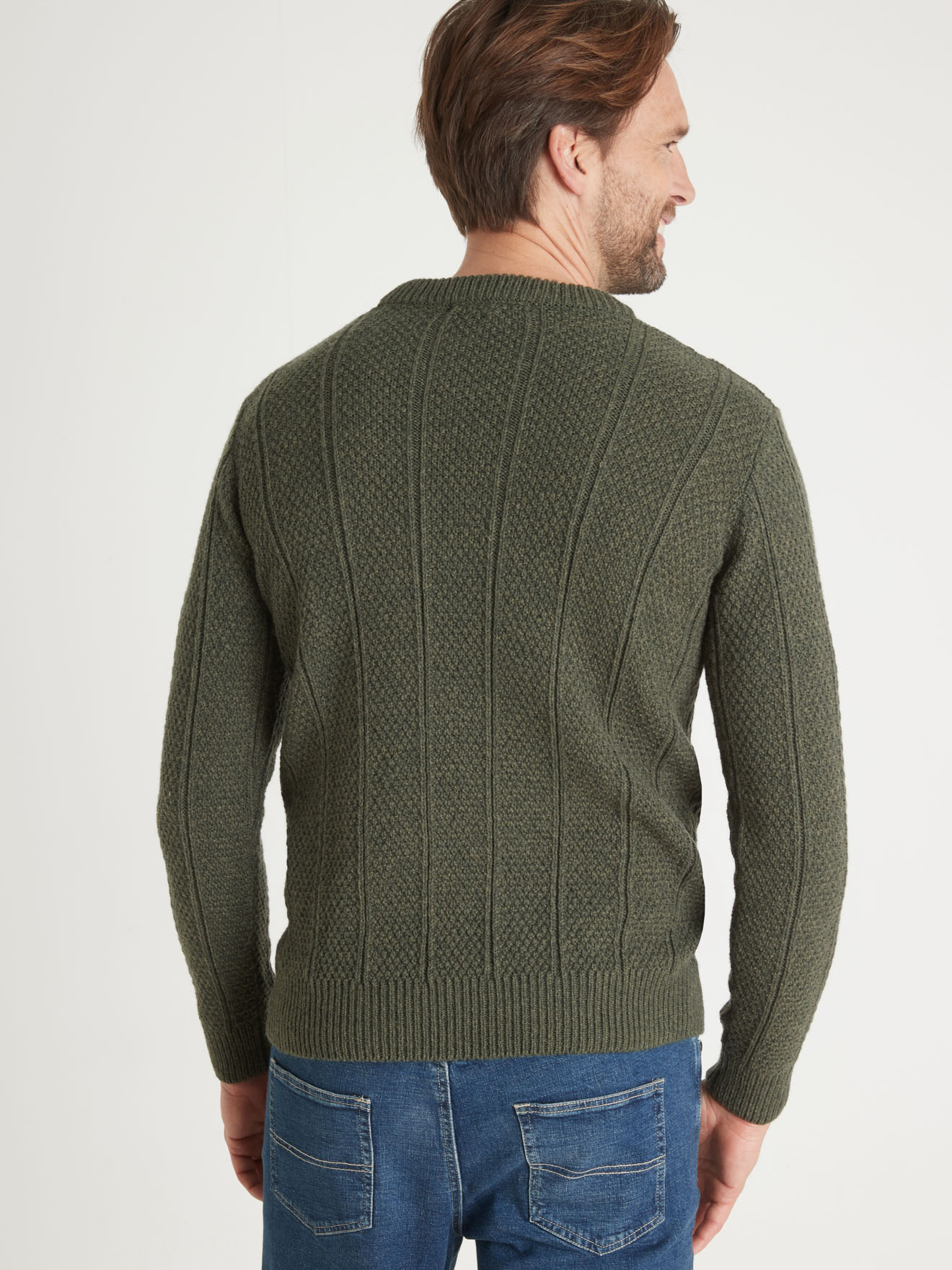 Pull torsadé encolure ronde