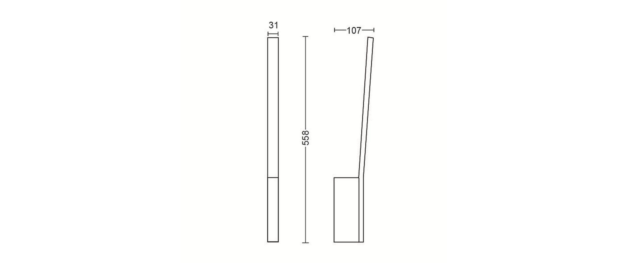 White & Color Ambiance Liane Wandleuchte Weiss<br>LED-Wandleuchte