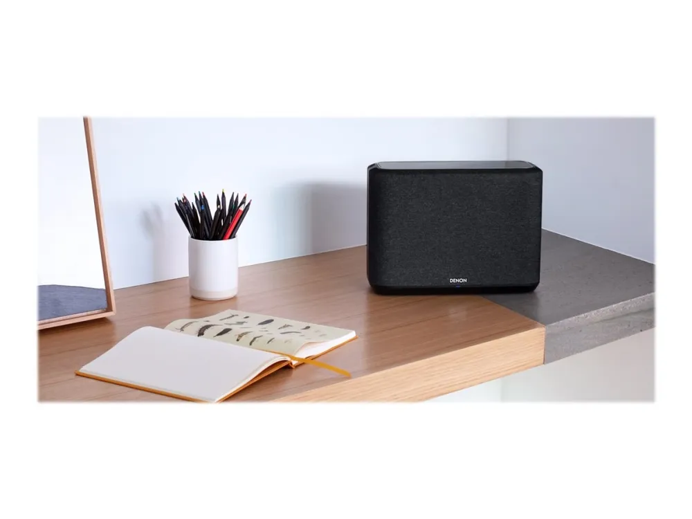 Denon Home 250 - Højttaler - trådløs - Ethernet, Fast Ethernet, Bluetooth, Wi-Fi - App-kontrolleret - 2-vejs - sort